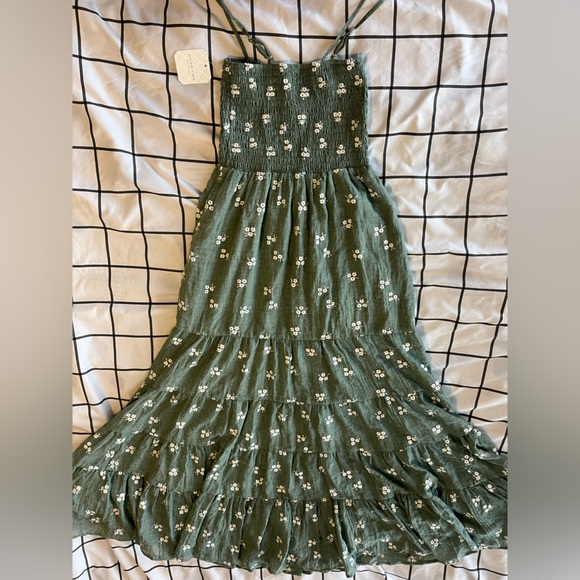 Altar'd State Dresses & Skirts - Altar'd State Sage Dress with White Floral Accents